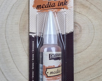 Pentart media ink - bronze