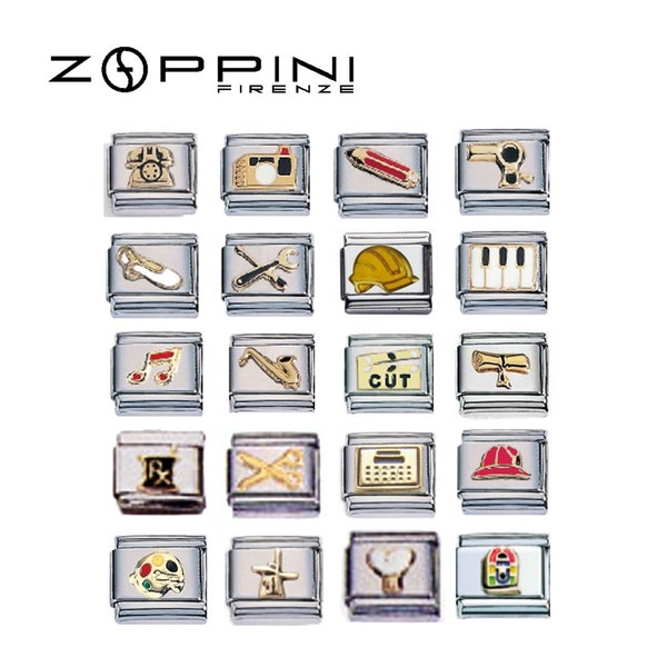 Genuine Zoppini 9mm Modular Italian Charms - Professions and Music