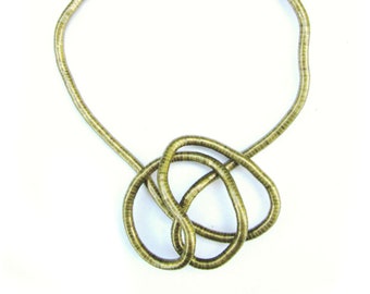 Handmade 5mm Moldable 34" Snake Necklace/Bracelet - BRONZE