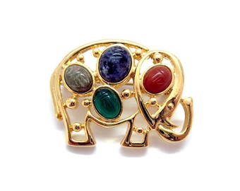 9K Gold Double Scarab Beetle Brooch 1870-90