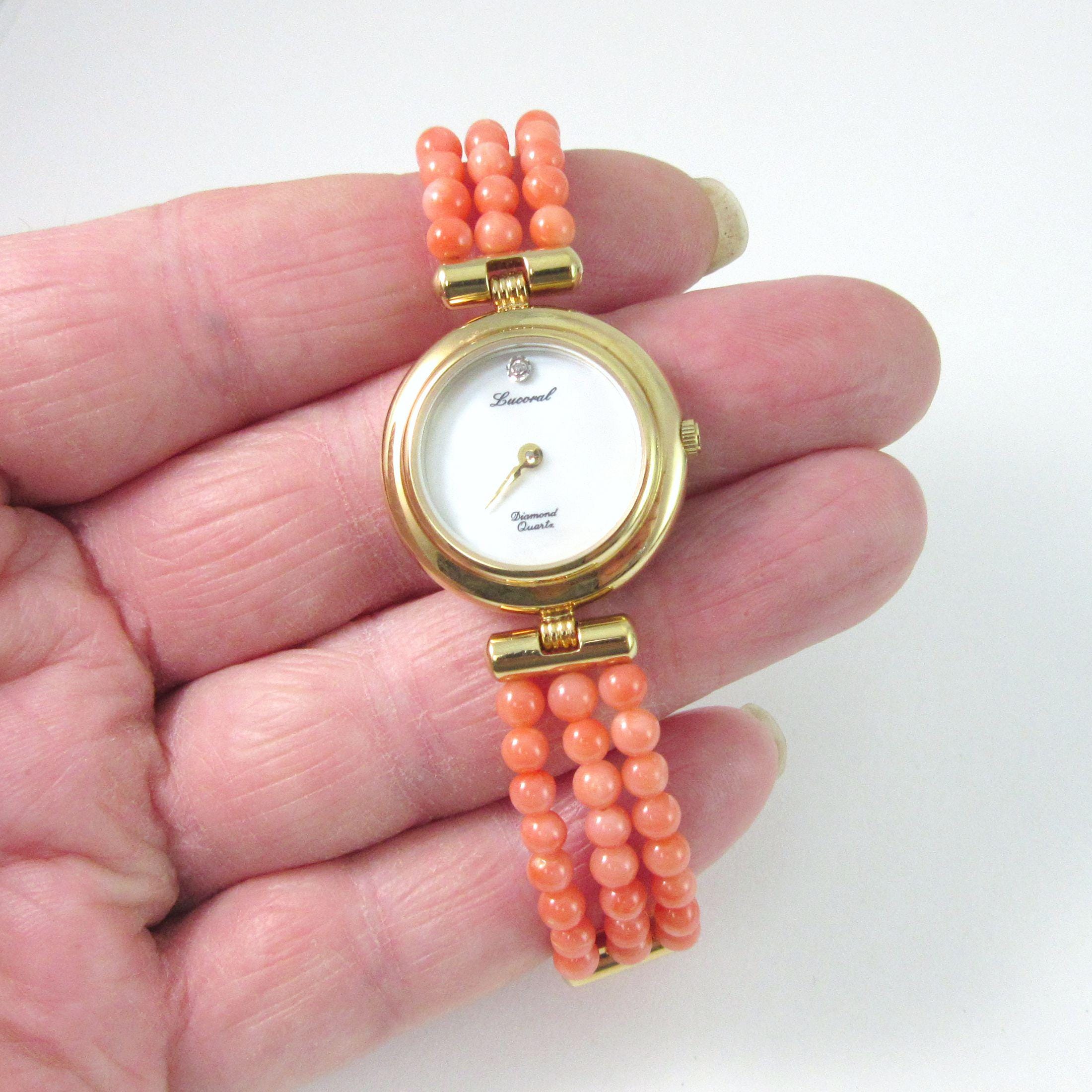 Vintage Lucoral Watch & Necklace Set Rare Vintage Lucoral Women main image 2