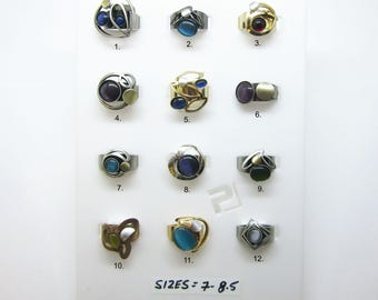 Handmade Christophe POLY Rings - Medium sizes (12 styles to choose from)