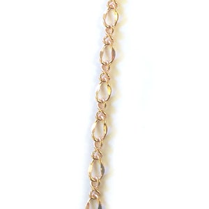 Bows n&#39; O&#39;s - Rose-gold Layered Open Link - Chain-by-the-inch - Custom made Length