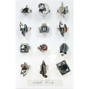 NEW DESIGNS! Handmade Christophe POLY Rings - Smaller sizes (12 styles to choose from)
