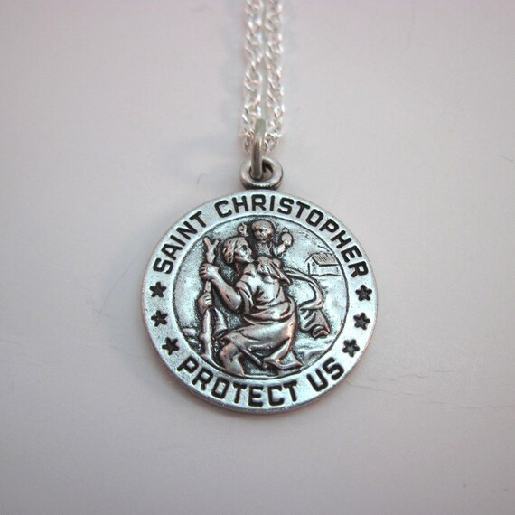 Us navy st christopher medal necklace clearance