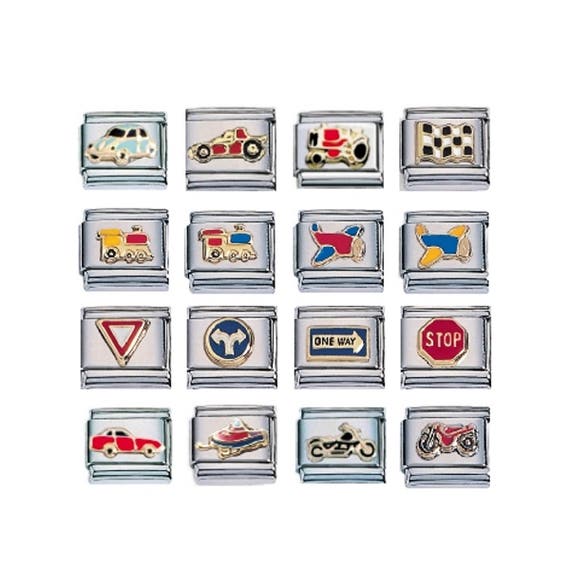 Transportation Italian Charms Etsy