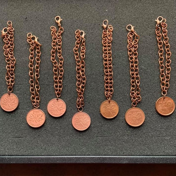 Copper penny hotsell bracelet