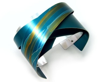 Jon Klar Cuff-style Bracelet - Anodized Aluminum - Handmade in Niagara Falls, Ontario