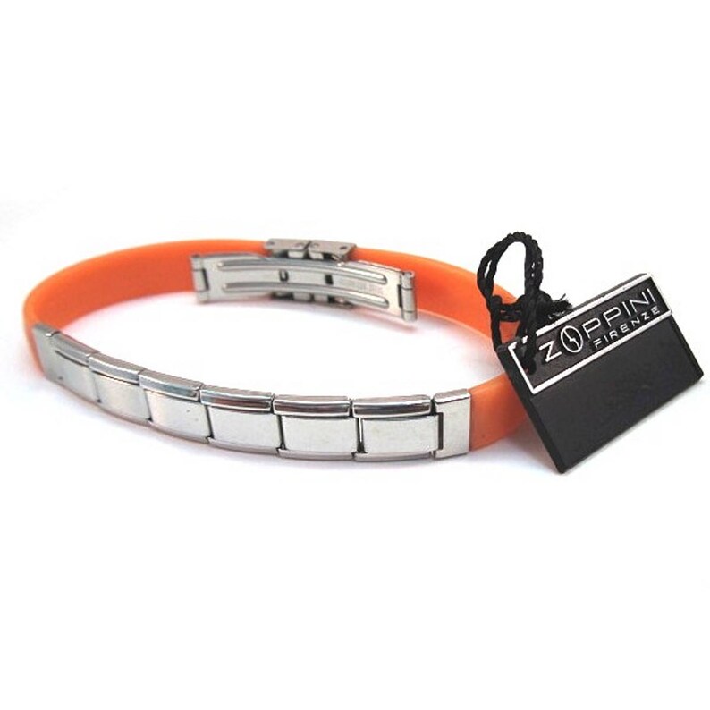 Genuine Zoppini Rubber Starter Bracelet with 4 Removable Shiny Etsy