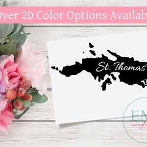 St. Thomas Decal - St. Thomas Island Decal - USVI Decal - St. Thomas ...