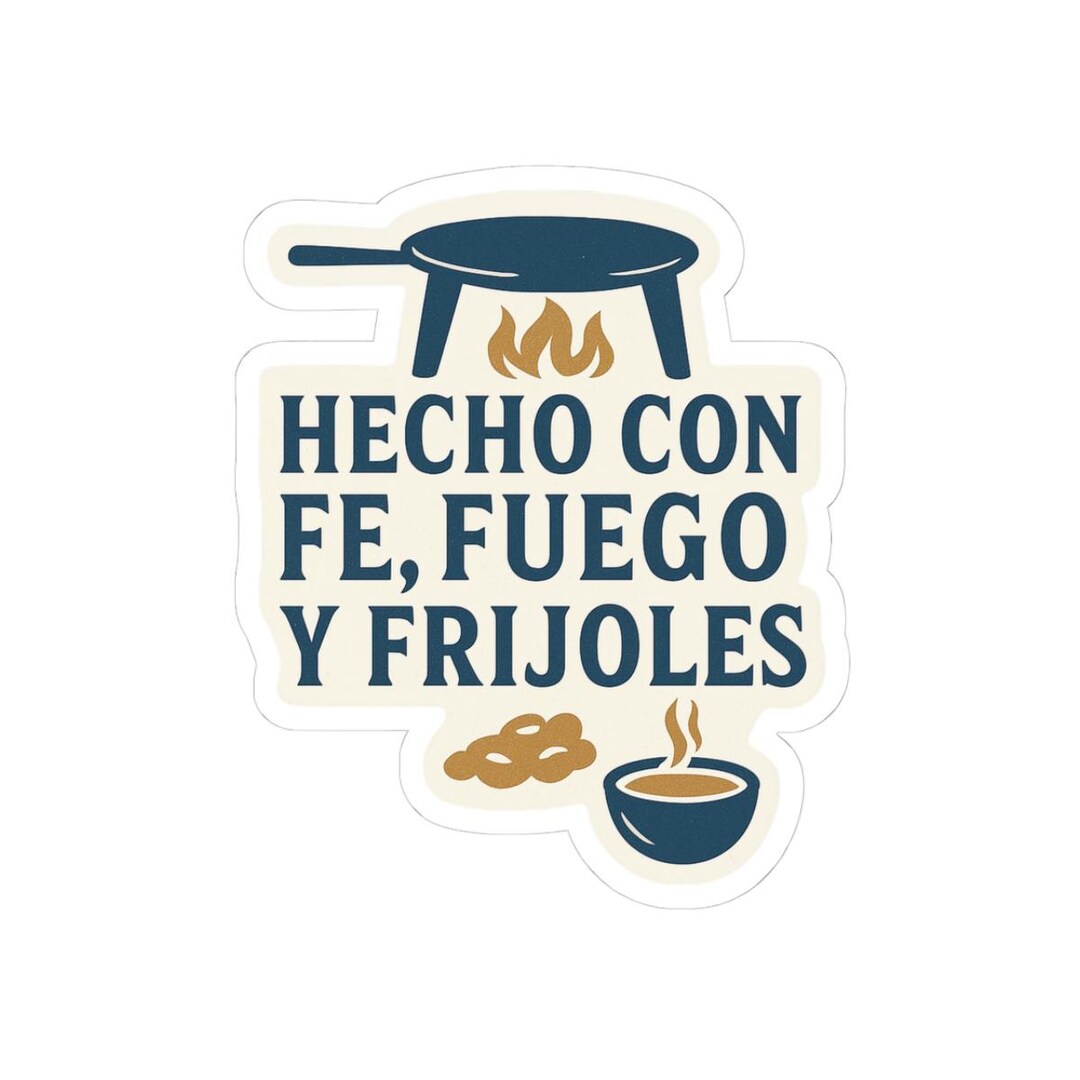 Con Fe Sticker Hecho Con Fe Stickers - Personalized Laptop Decor, Inspirational Quote ...