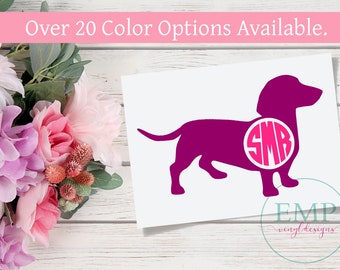 Dachshund Decal - Wiener Dog YETI Decal - Dog Sticker -  Wiener Dog - Car Decal - Vinyl Sticker - Dachshund Sticker