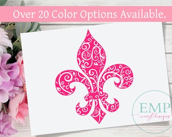 Fleur de Lis - fleur de lis car decal - fleur de lis decal - New Orleans decal - New Orleans car decal - car decal - Mardi Gras Decal