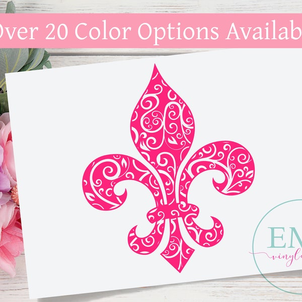 Fleur de Lis - fleur de lis car decal - fleur de lis decal - New Orleans decal - New Orleans car decal - car decal - Mardi Gras Decal