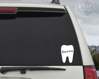 Tooth Decal - Dental Hygienist decal - Dental assistant decal - Laptop stickers - Vinyl decal - car decal - laptop decal - tumbler