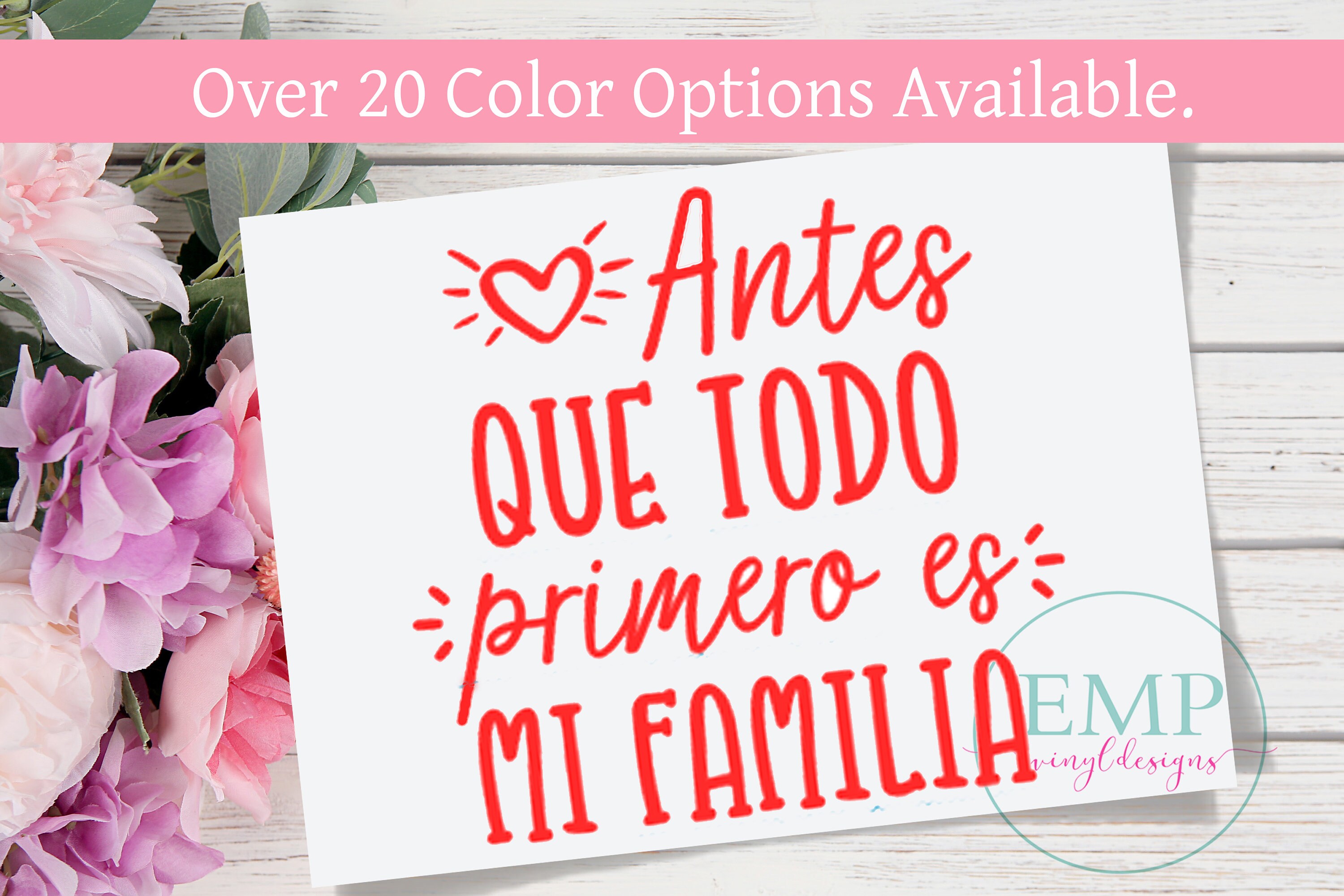 Antes Que Todo Primero Es Mi Familia Decal Spanish Sticker Etsy