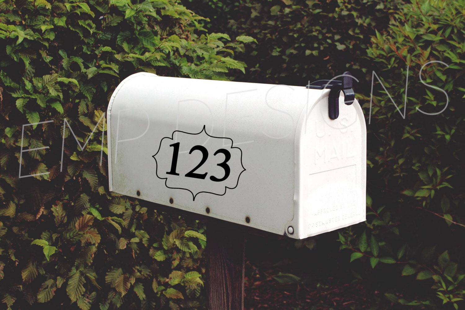 Mailbox Decal Mailbox Sticker Vinyl Mailbox Personalized Etsy