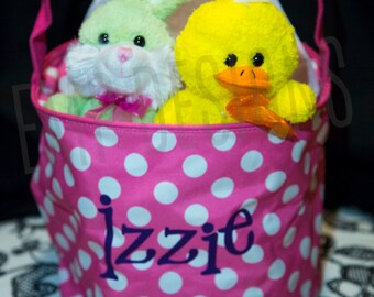 Easter Buckets - Customized Easter Basket - Monogram Easter Egg Basket - Easter Egg Bucket, Monogrammed Easter