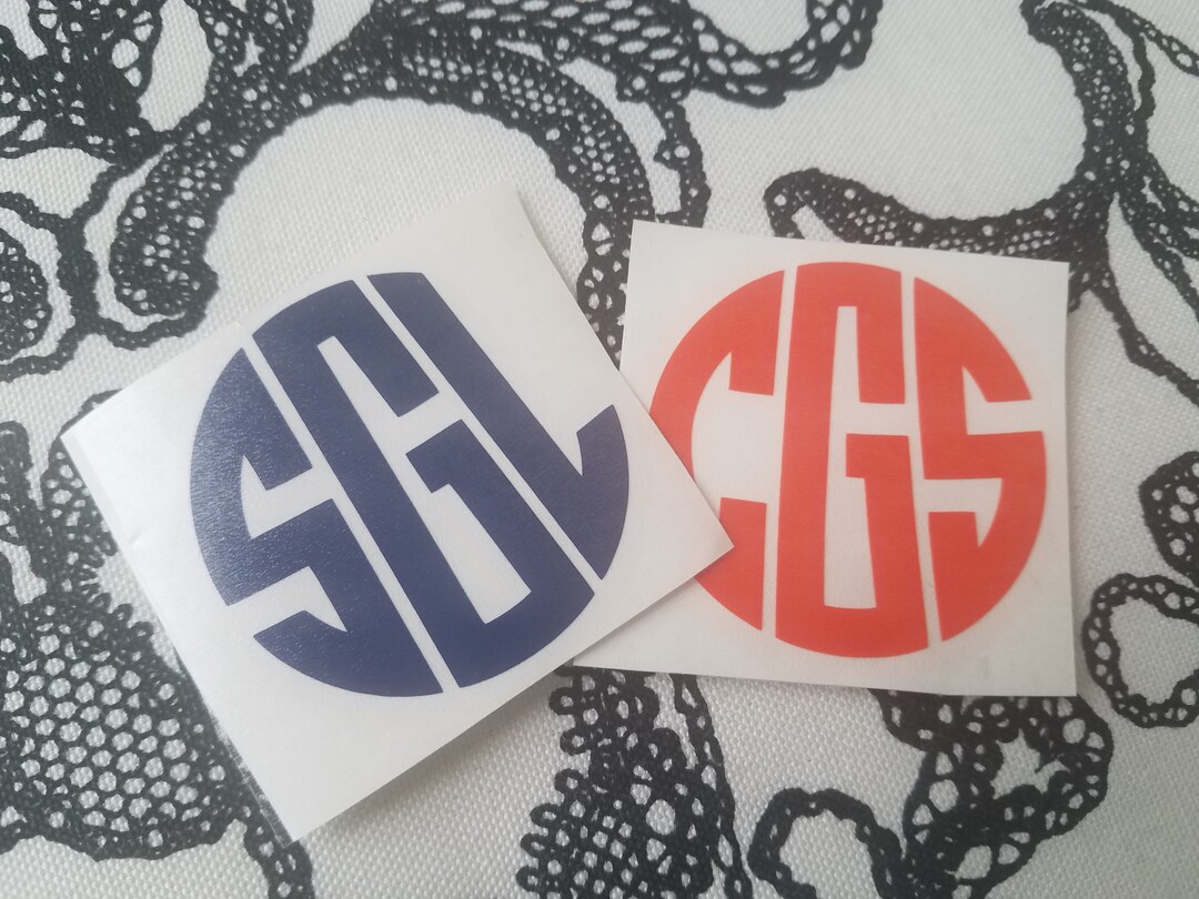 Monogram Decal - Monogram Car Decal - Monogram Car Decal - Monogram Car ...