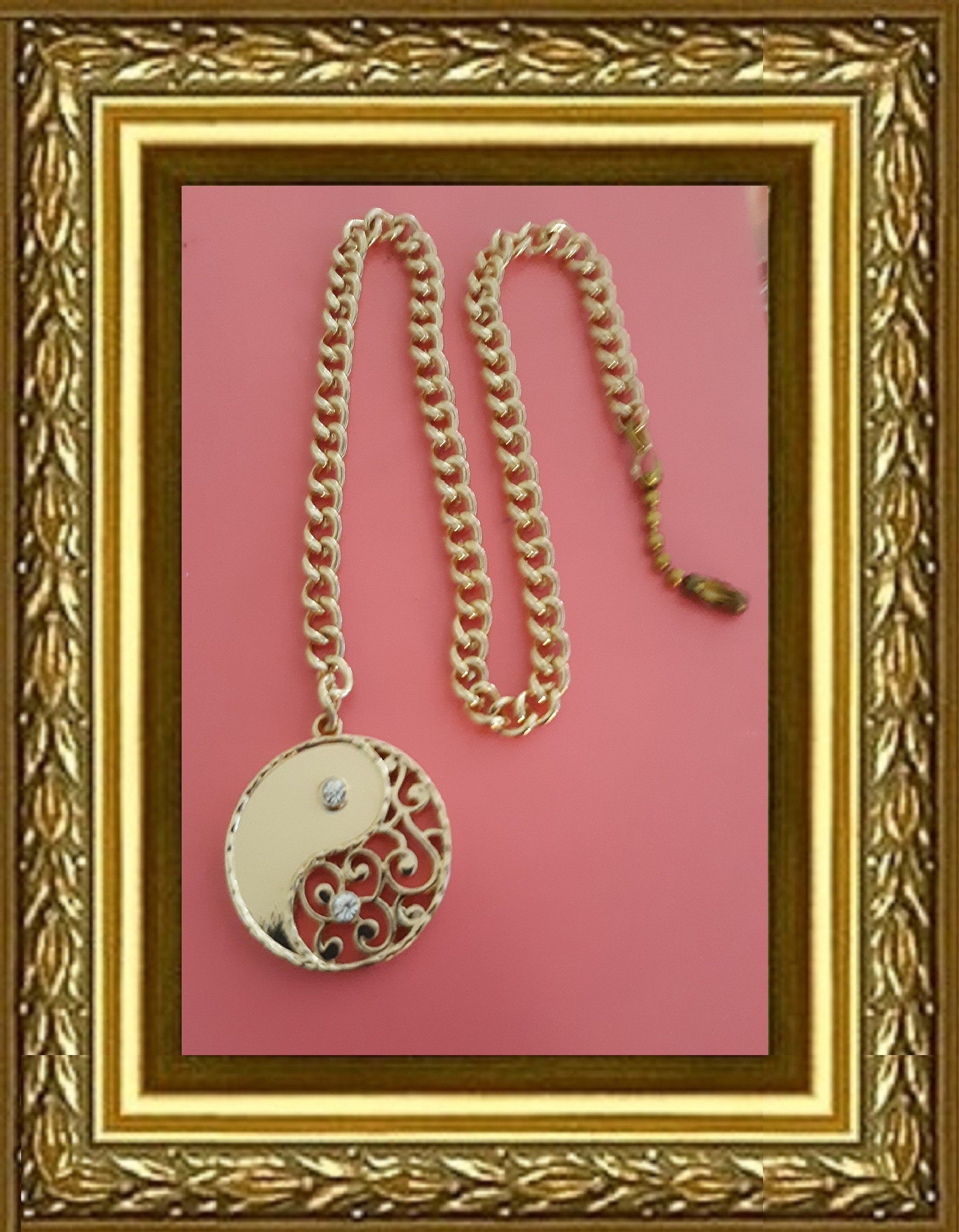 Ceiling Fan Pull Chain Home Decor Gold Yin Yang Faux
