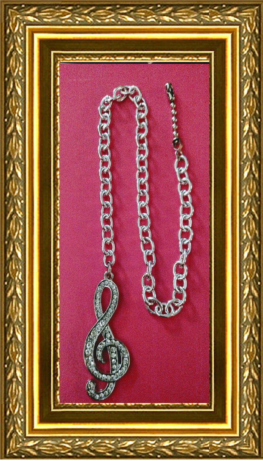 Ceiling Fan Pull Chain Home Decor Silver Treble Clef