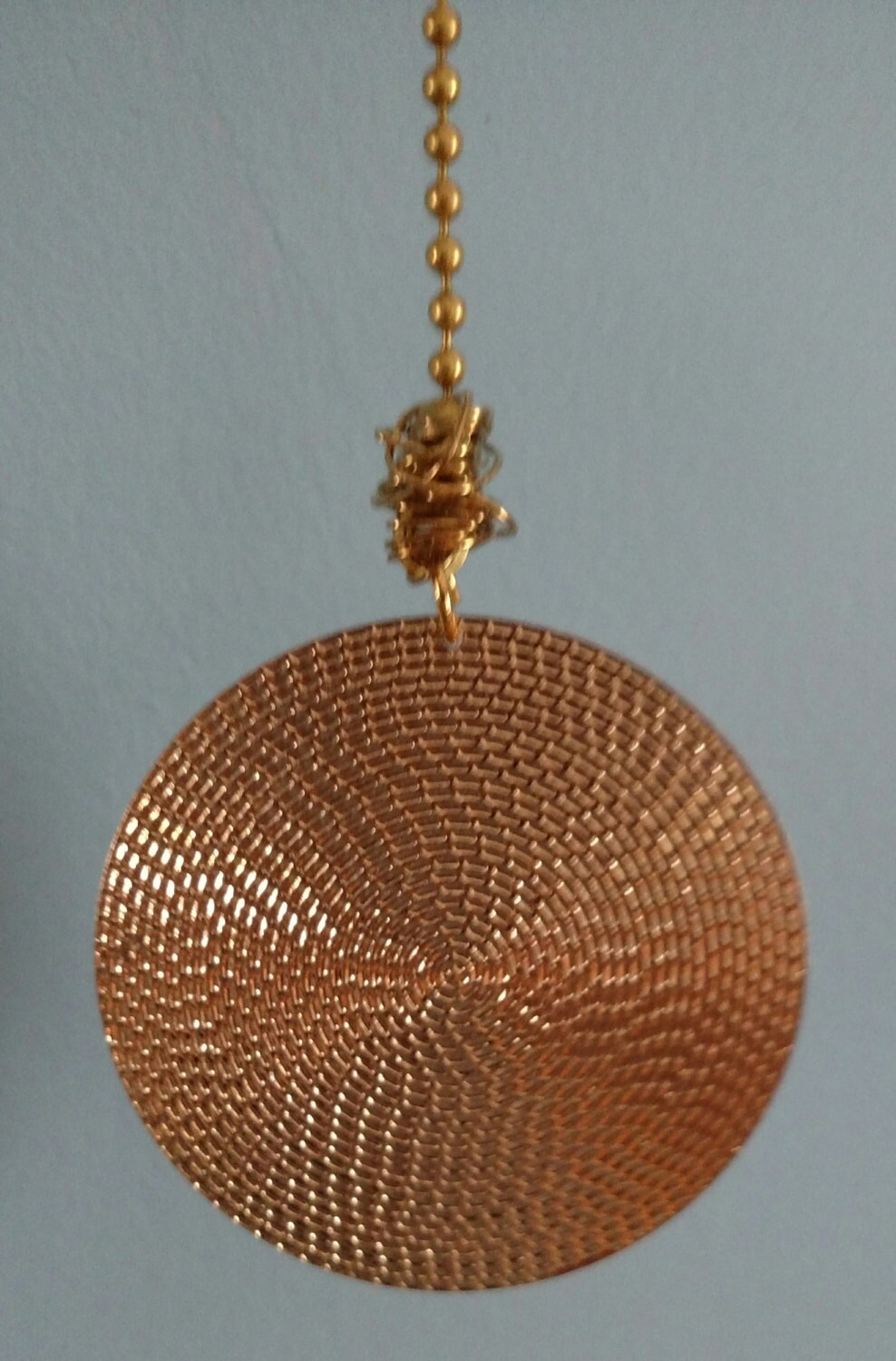 Ceiling Fan Pull Chain Light Chain Home Decor Gold Disc