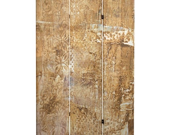 6 ft. Tall Double Sided Sandy Meadow Canvas Room Divider
