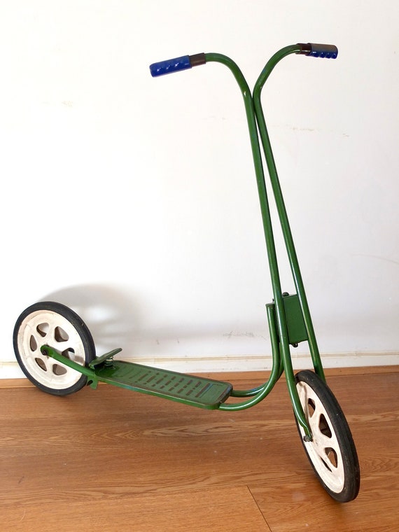 Excellent Vintage MOBO Green Metal Childs Scooter - Etsy UK