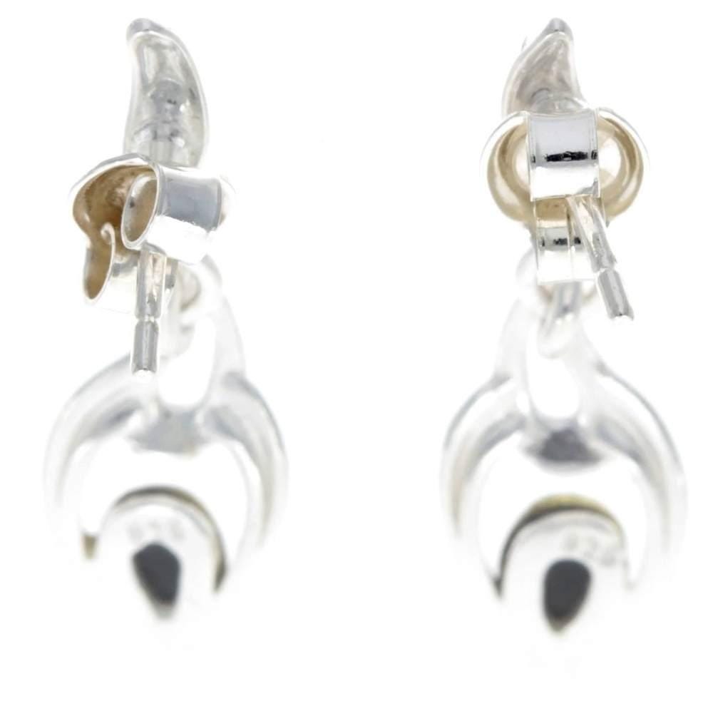 Orecchini Pendenti In Ambra Baltica E Argento 925 - Design Moderno Con Pietra Limone - Gioiello Artigianale Con Certificato