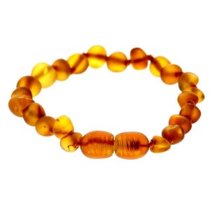 Beautiful Raw Baroque Bracelets & Anklets in Cognac Mix colours - Various Sizes - Braw