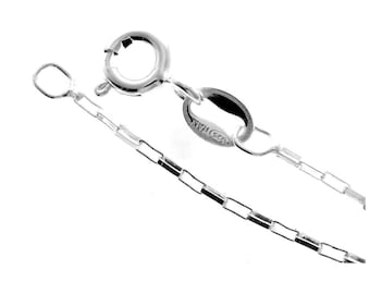 Made in Italy - 925 Sterling Silver Delicate Box 1 mm chain- Gch003