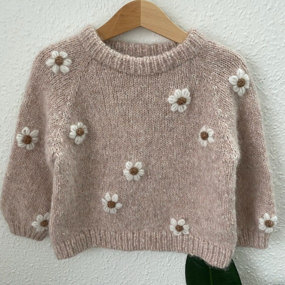 Buy Daisy Pullover, Knitted Blouse, Daisy Jumper, Girl Daisy