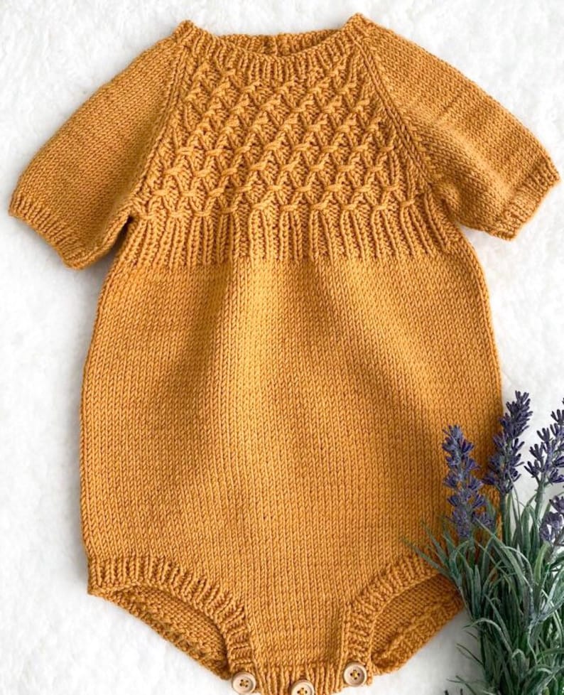 baby boy gift MADE TO ORDERKnitted baby girl romper unisex baby onesie