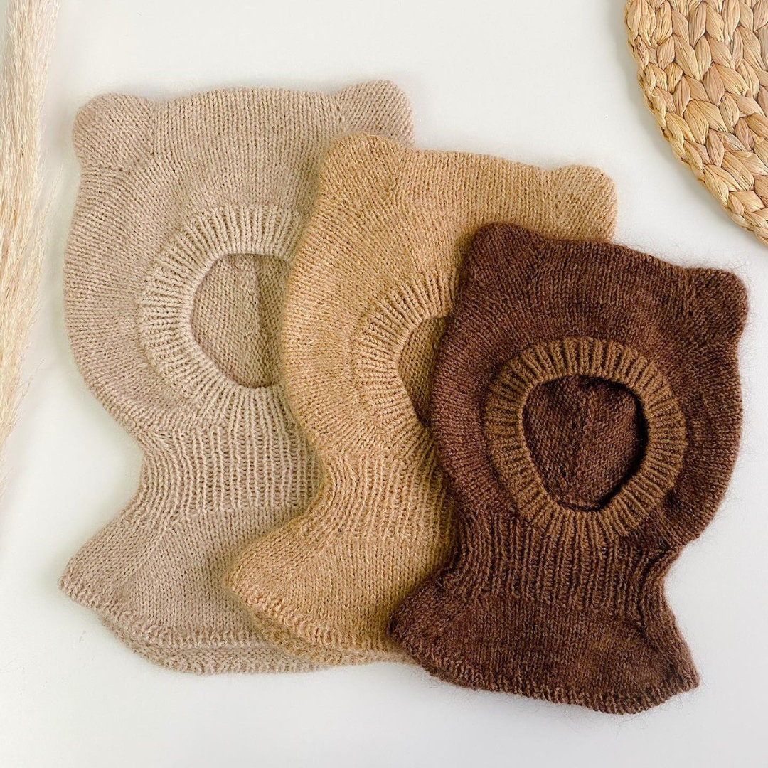 Pasamontañas para niños de lana merina 100% natural, máscara facial para  niños pequeños, cubierta facial, ropa sostenible, 250gsm, cereza real -   México
