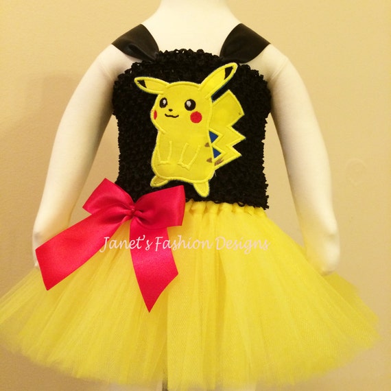 Pikachu Inspirado Tutu Vestido Vestido De Pokemon Foto Etsy