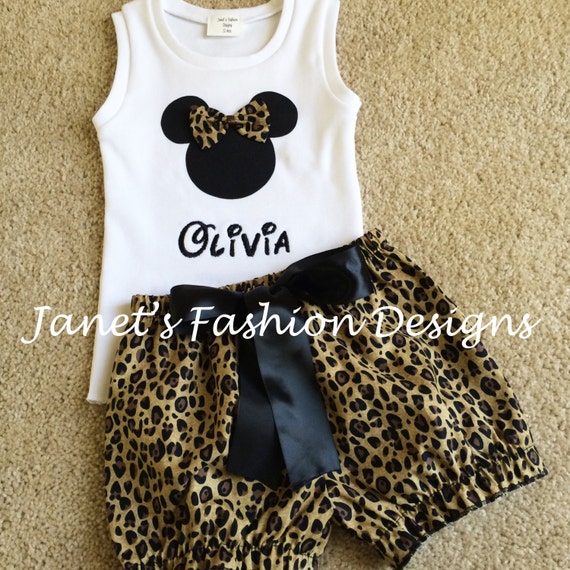 minnie mouse leopard print outfit