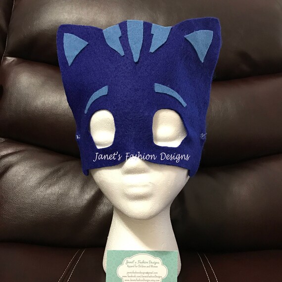 Catboy von Pj Masken Offiziell Lizenziert Einzel 2D Karten Party Gesichtsmaske