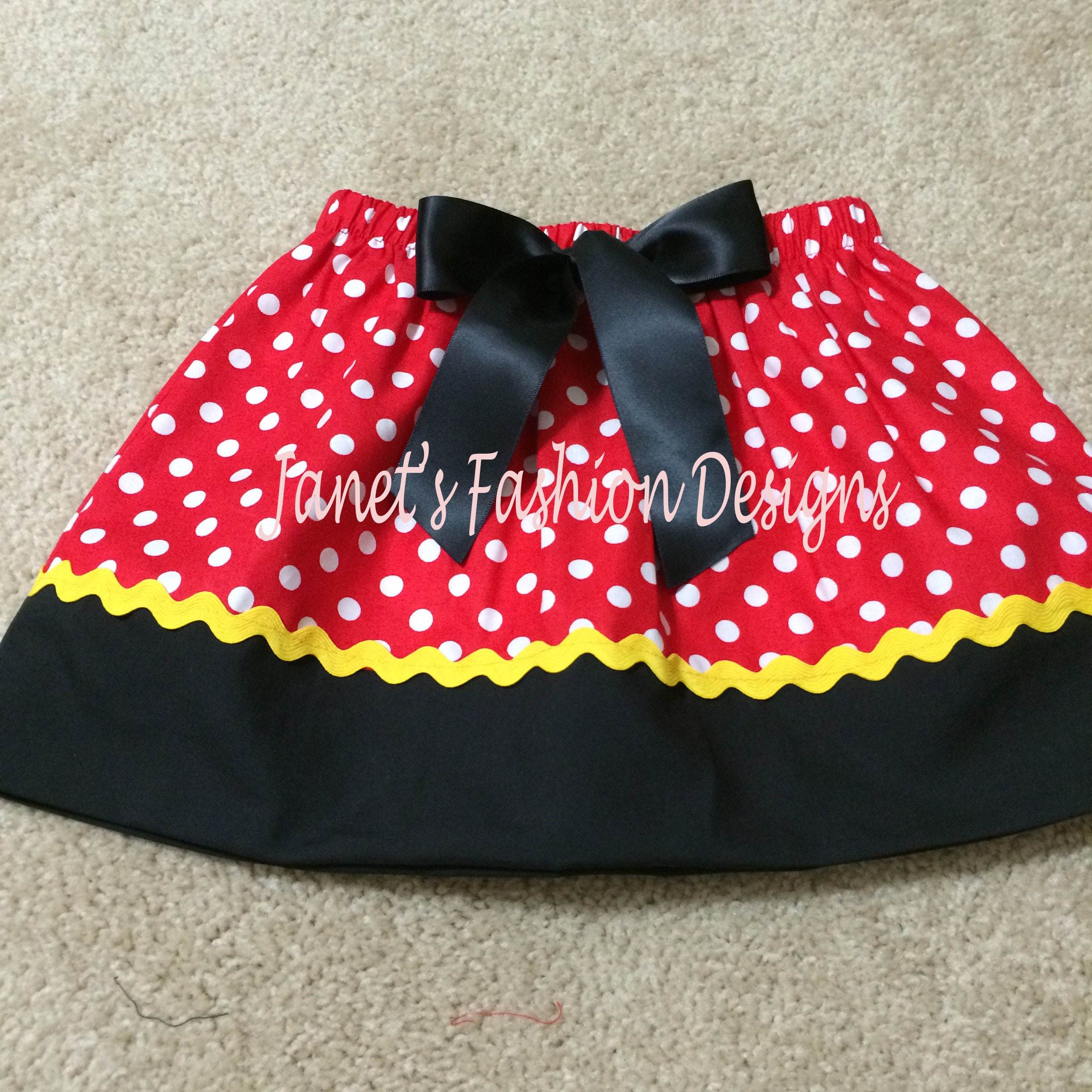 Minnie Mouse Skirt Polka Dots Disney's Hot Pinkpink or - Etsy Canada