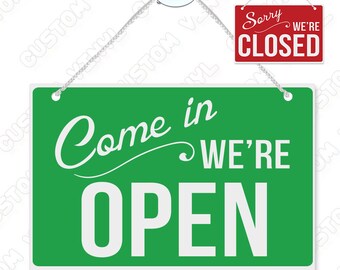 open closed sign etsy