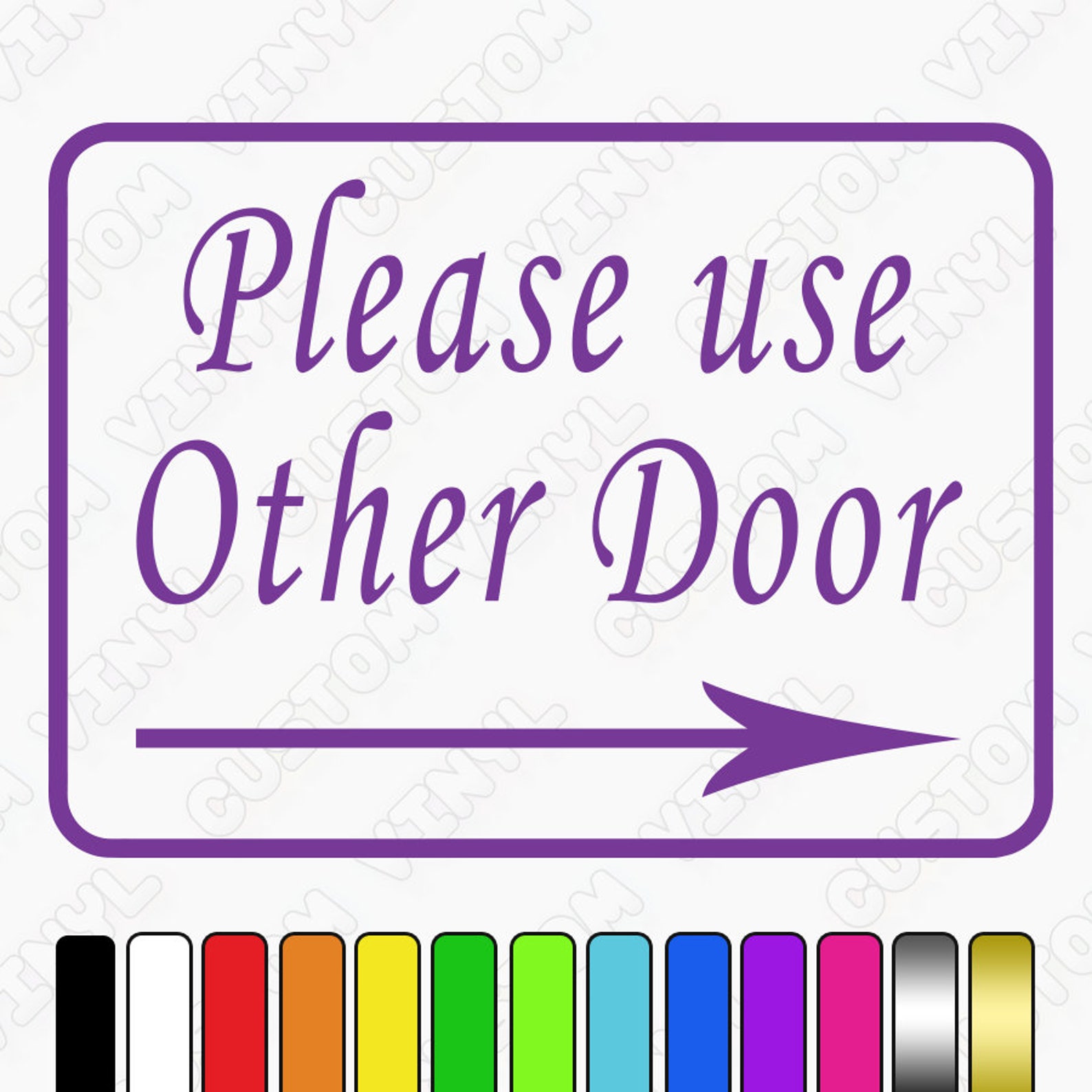 Please use other door sign vinyl sticker shop cafe bar pub etsy uk