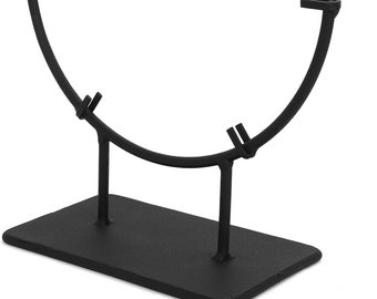 Milltown Merchants™ Round Metal Display Stand - Fused Glass Art Base - Plate Stand / Plate Holder - Round Art Panel Stand ( 8")