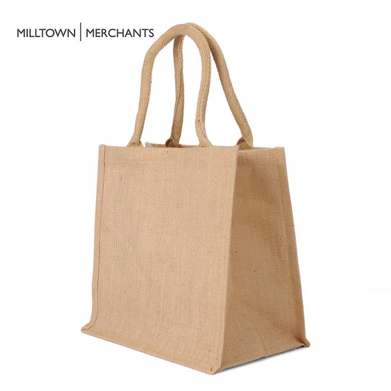 Medium Jute Burlap Tote Bags 12 PACK Natural Burlap Bags | Etsy