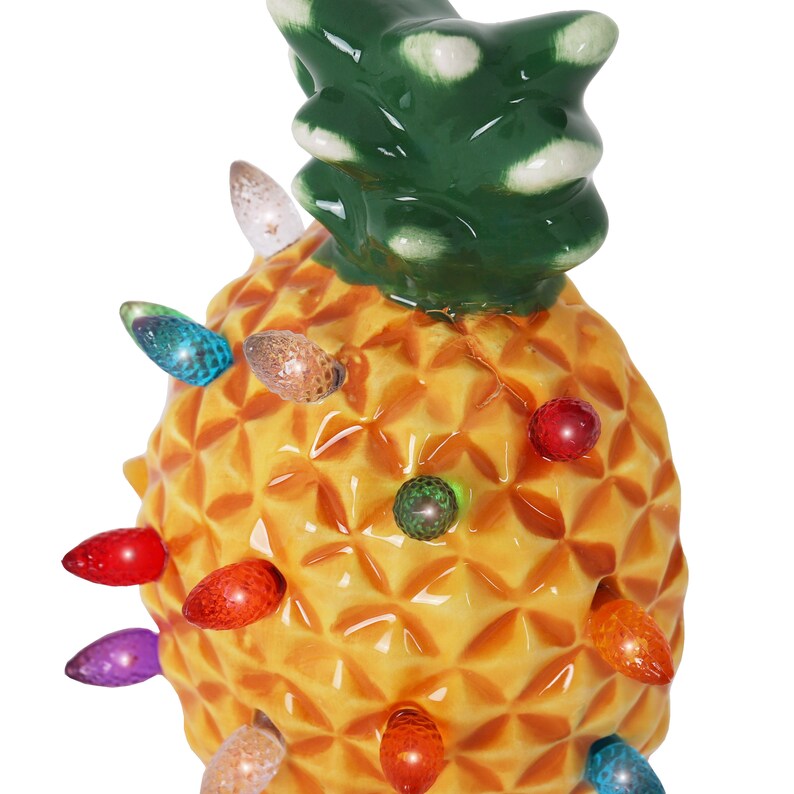 Ceramic Christmas Tree Night Light Plugin Pineapple Etsy