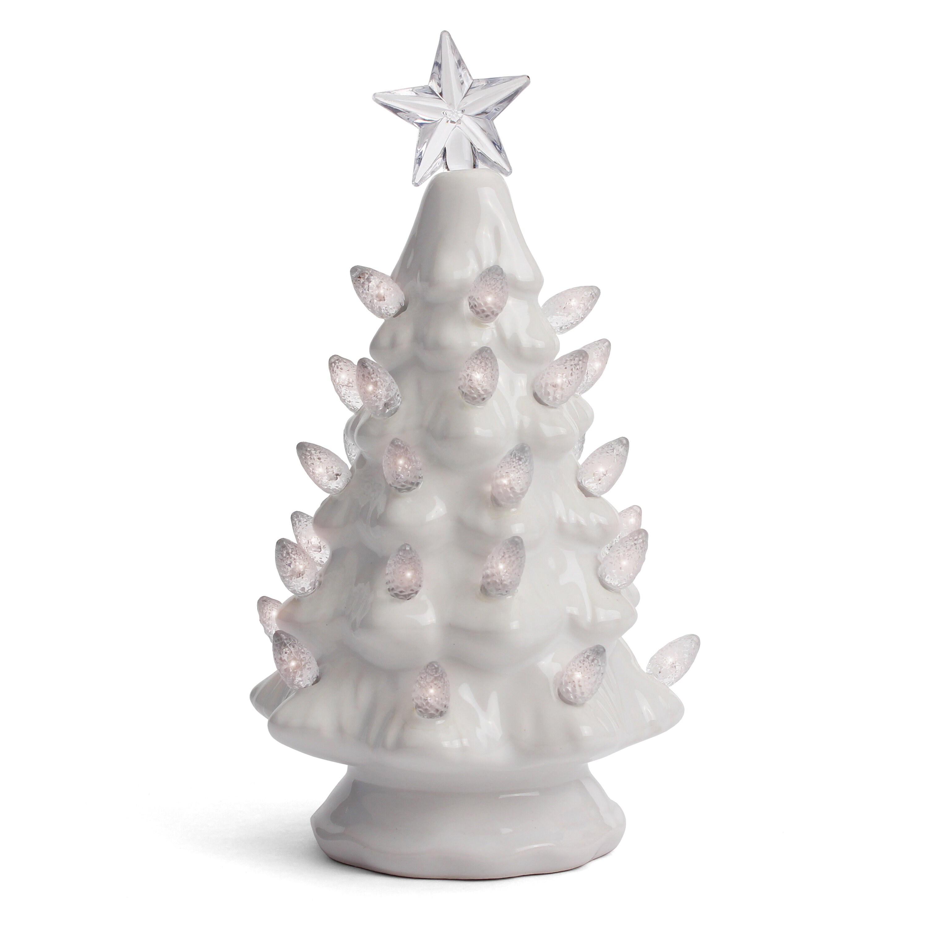 Ceramic Christmas Tree Tabletop Christmas Tree Lights Etsy