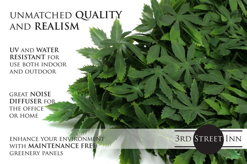 Artificial Marijuana Pot Leaf Hedge Fake Weed Plant Sound