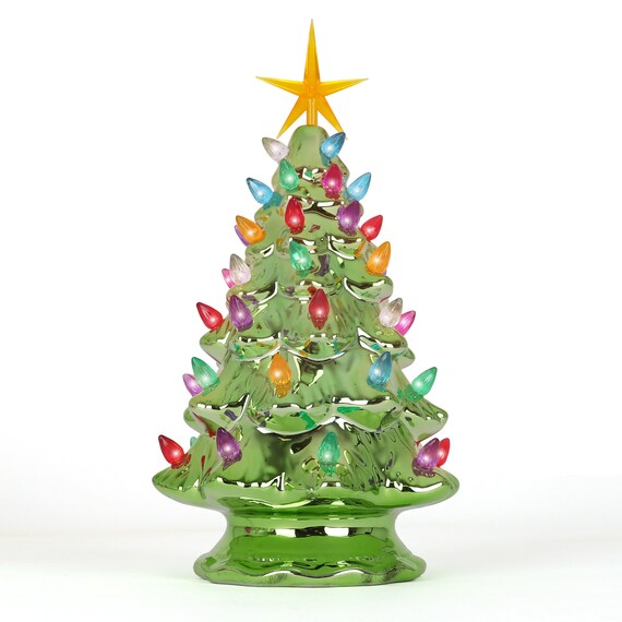 Ceramic tabletop christmas on sale tree