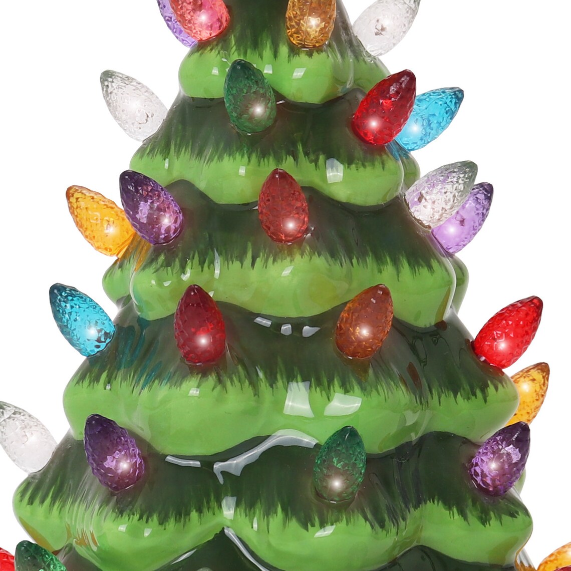 Ceramic Christmas Tree Night Light Plugin Christmas Tree Etsy