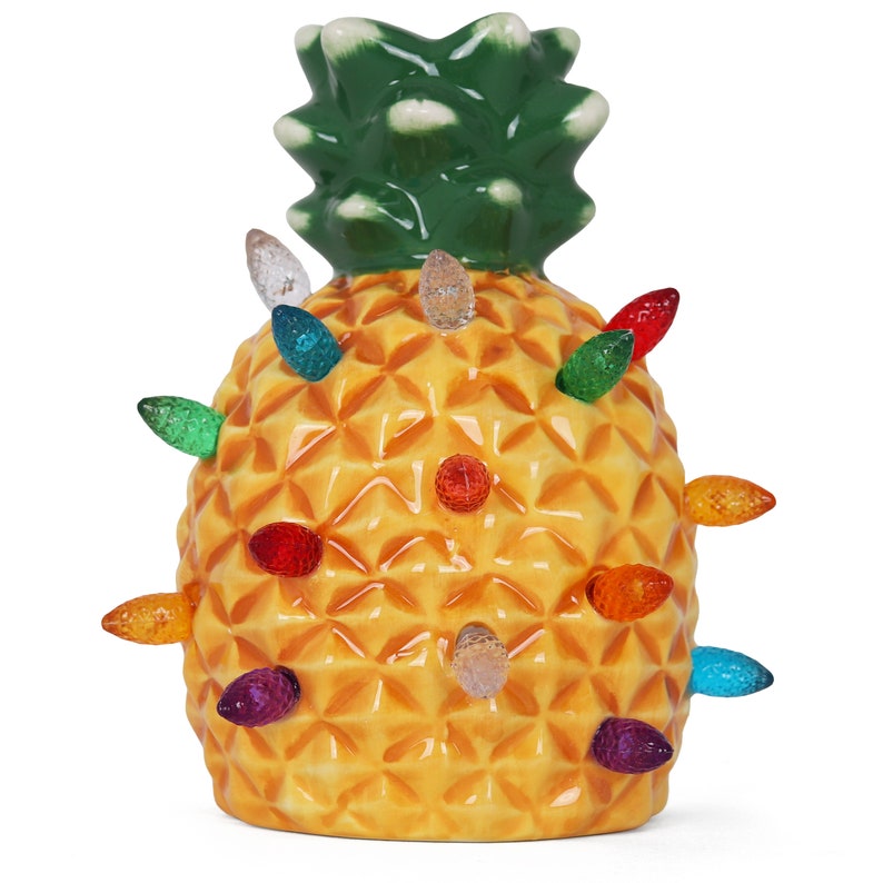 Ceramic Christmas Tree Night Light Plugin Pineapple Etsy