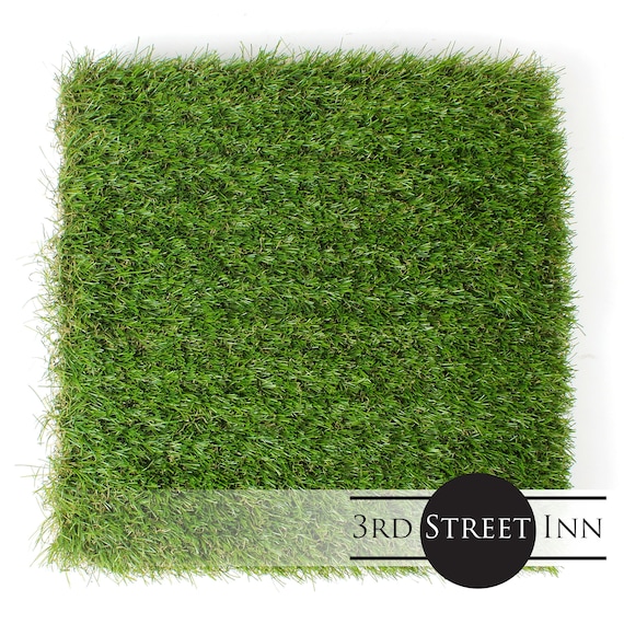 3rd Street Inn Artificial Grass Tiles Turf Fake Interlocking Patio 12 X12 Luxury Grade Natural Feel