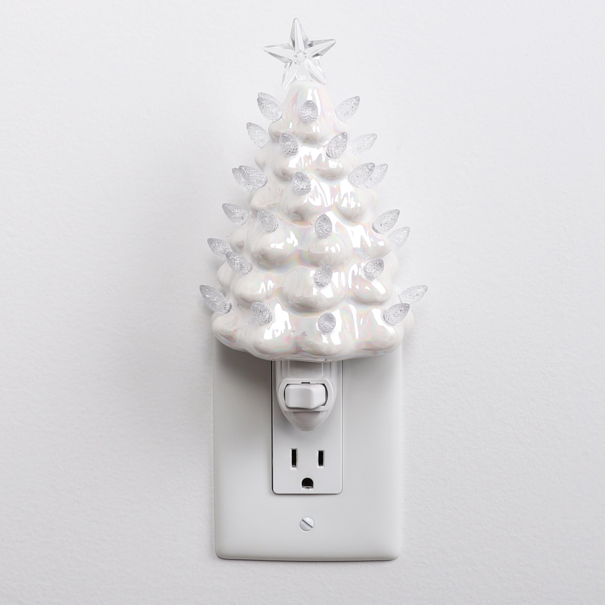 Blank Ceramic Christmas Tree - Pearl White - Large – Milltown Merchants
